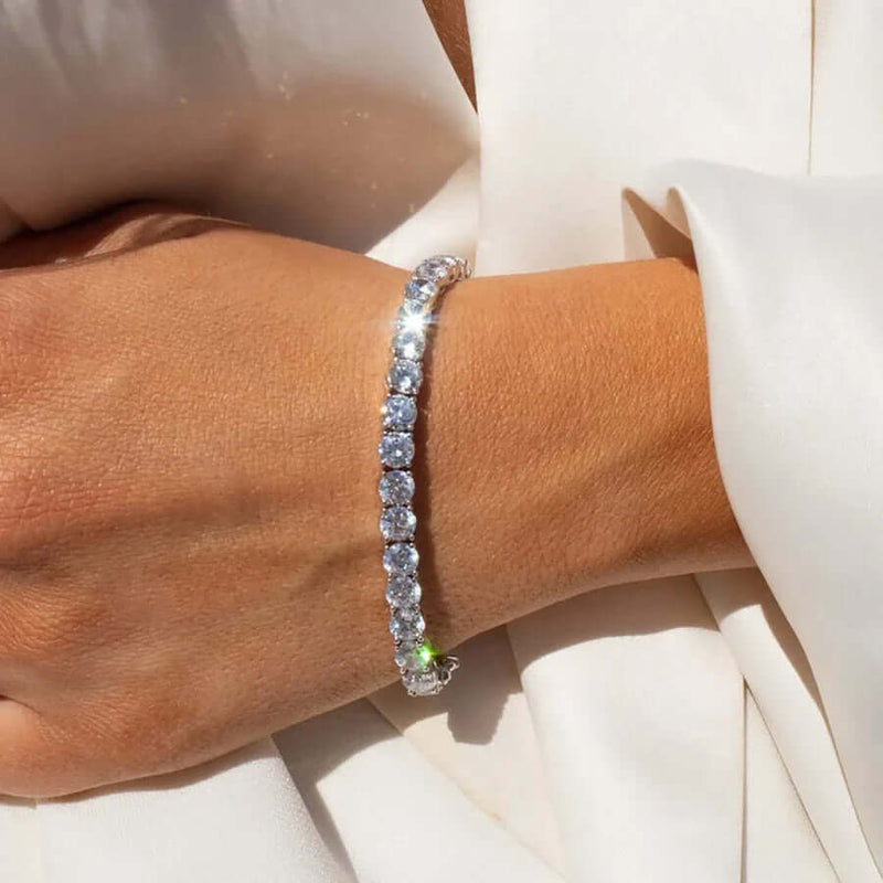 925 Silver Tennis Bracelet - Iqlat Jewels