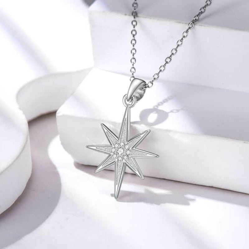 Celestial Radiance Star Pendant Necklace - Iqlat Jewels