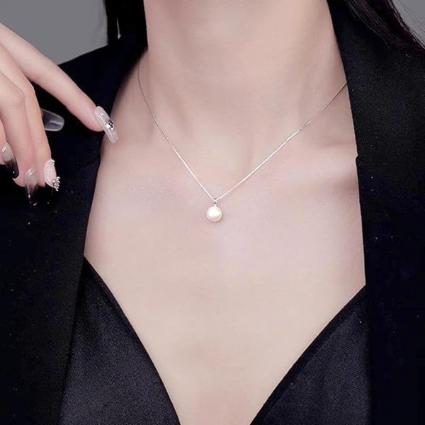 Classic Pearl Pendant Necklace - Iqlat Jewels