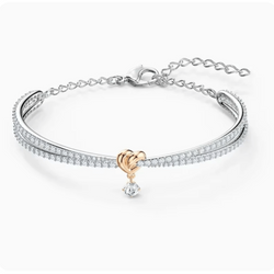 Diamond Knot Bracelet with Rose Gold Accent - Iqlat Jewels