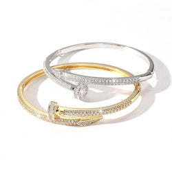 Luxe Nail Bangle Bracelet - Iqlat Jewels