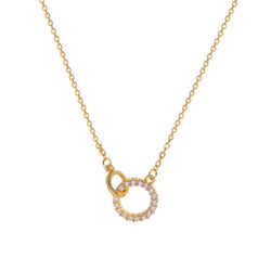 Interlocking Circle Pendant Necklace - Iqlat Jewels