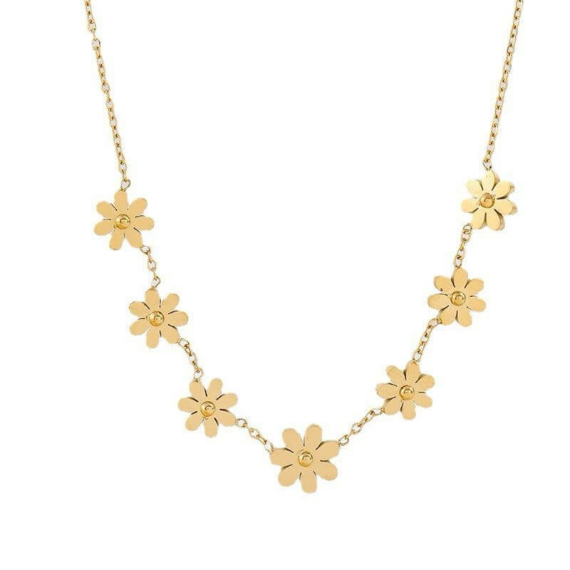 Daisy Delight Floral Necklace - Iqlat Jewels