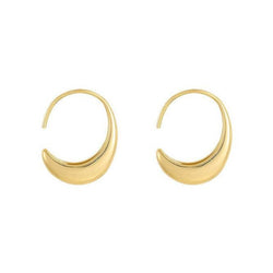 Crescent Hoop Earrings - Iqlat Jewels