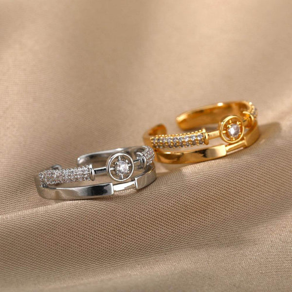 Adjustable Sparkling Stone Rings - Iqlat Jewels