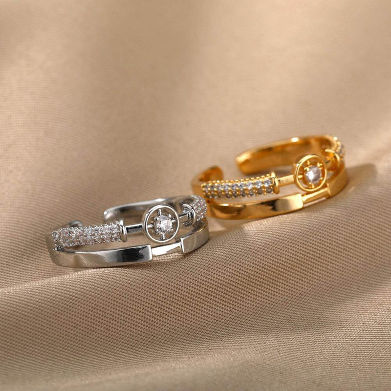 Adjustable Sparkling Stone Rings - Iqlat Jewels