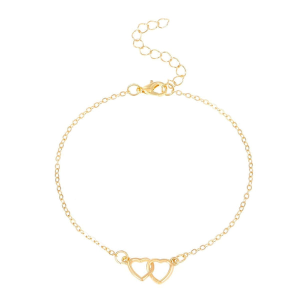 Interlocking Hearts Anklet - Iqlat Jewels