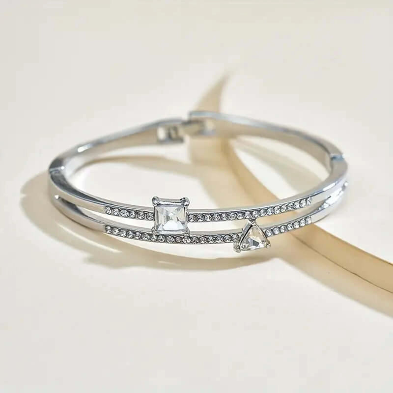 Silver Radiance Cuff Bracelet - Iqlat Jewels