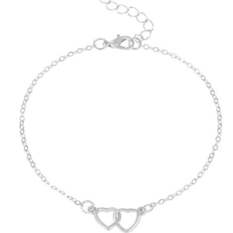 Interlocking Hearts Anklet - Iqlat Jewels